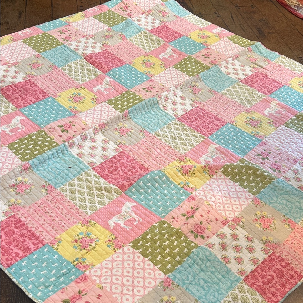 Patchwork Pastel Comforter